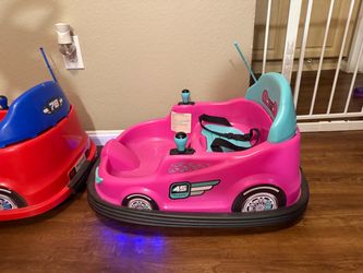 Girl bumper car