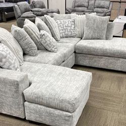 NEW GLACIER ICE SECTIONAL SOFA AND FREE DELIVERY WITHIN DFW