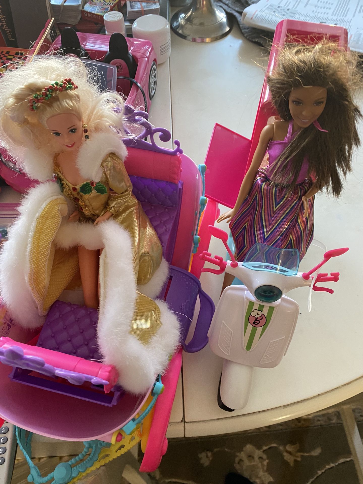 Barbie Lot W/40+ Barbies And Tons If Accessories Clothes Cars Etc