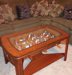Walnut Foosball Coffee Table