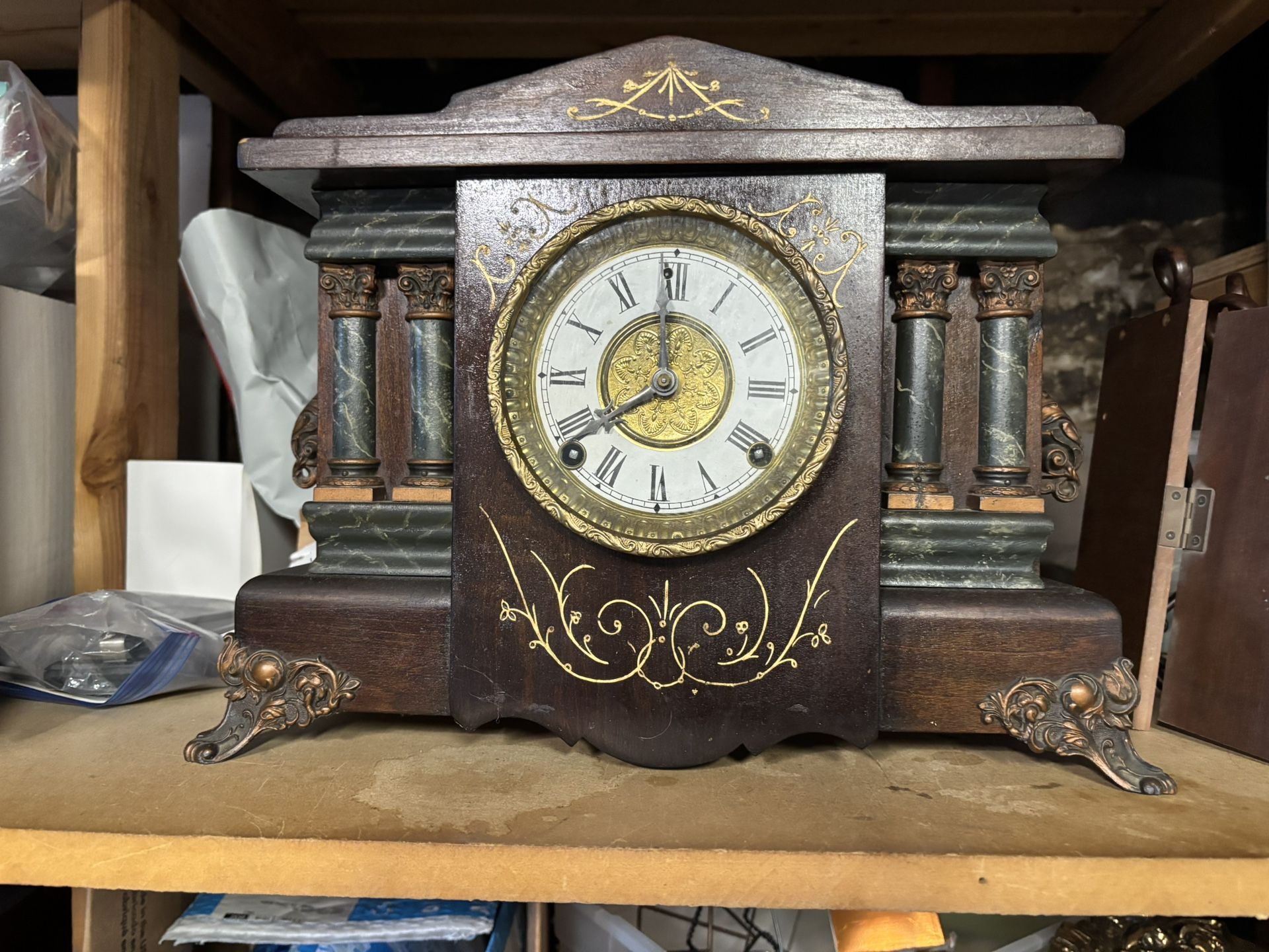 Antique Sessions Mantle Clock ( Needs Repair )