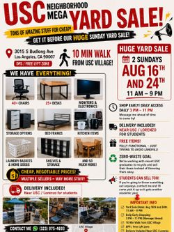 Furniture & Electronics for cheap! SUN AUG 16TH