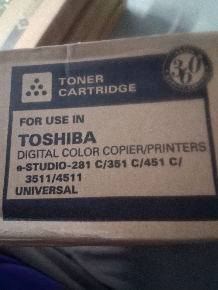 NEW "TOSHIBA" BLACK TONER CARTRIDGE FOR COLOR/COPIER PRINTERS READ AD!!!