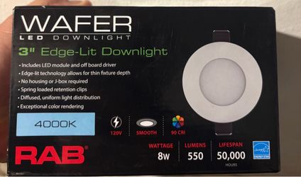 3” ceiling lights 8 watts