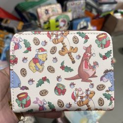 Loungefly Winnie The Pooh Holiday Christmas Wallet