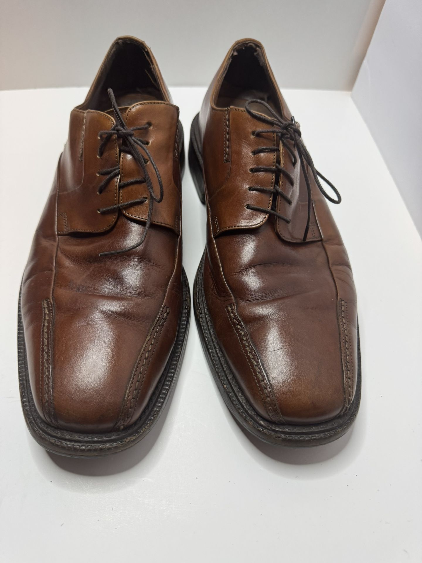 Johnston &Murphy Brown Leather Dress Shoes Size 11M
