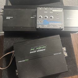 2 15 Inch Subwoofer Death Bounce Speaker And Amps