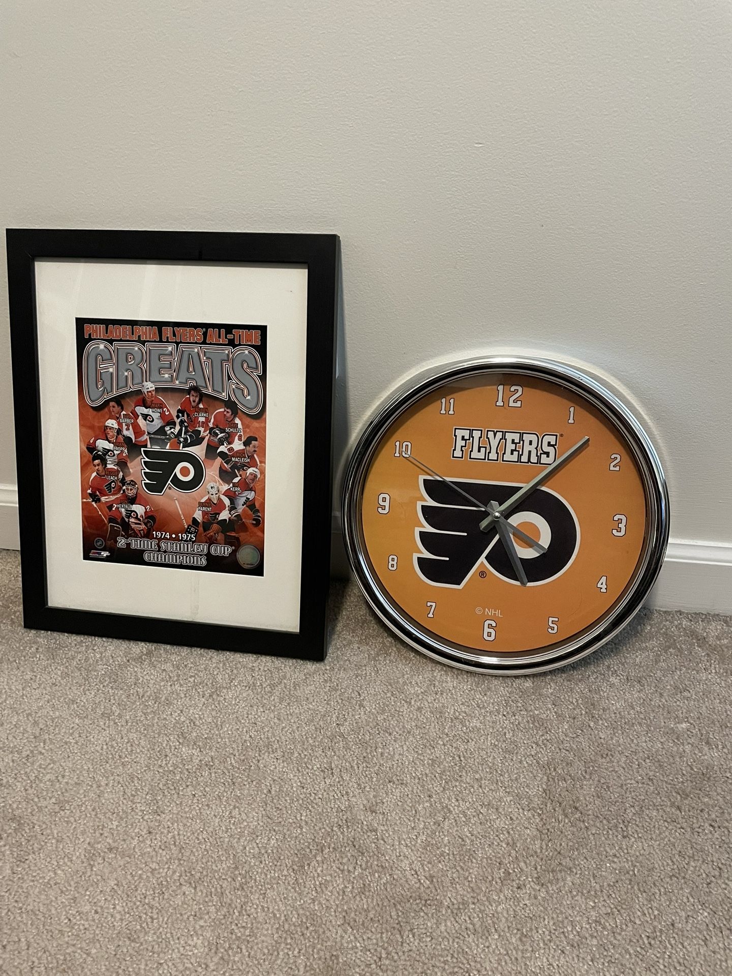Flyers Clock And Picture Frame