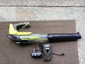 Roybi 18v Blower and a Roybi 40v weed eater.  Both have batteries and chargers