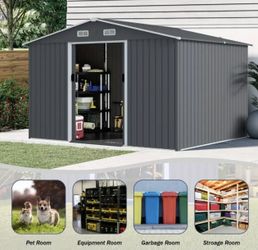 STORAGE METAL SHED 8x10