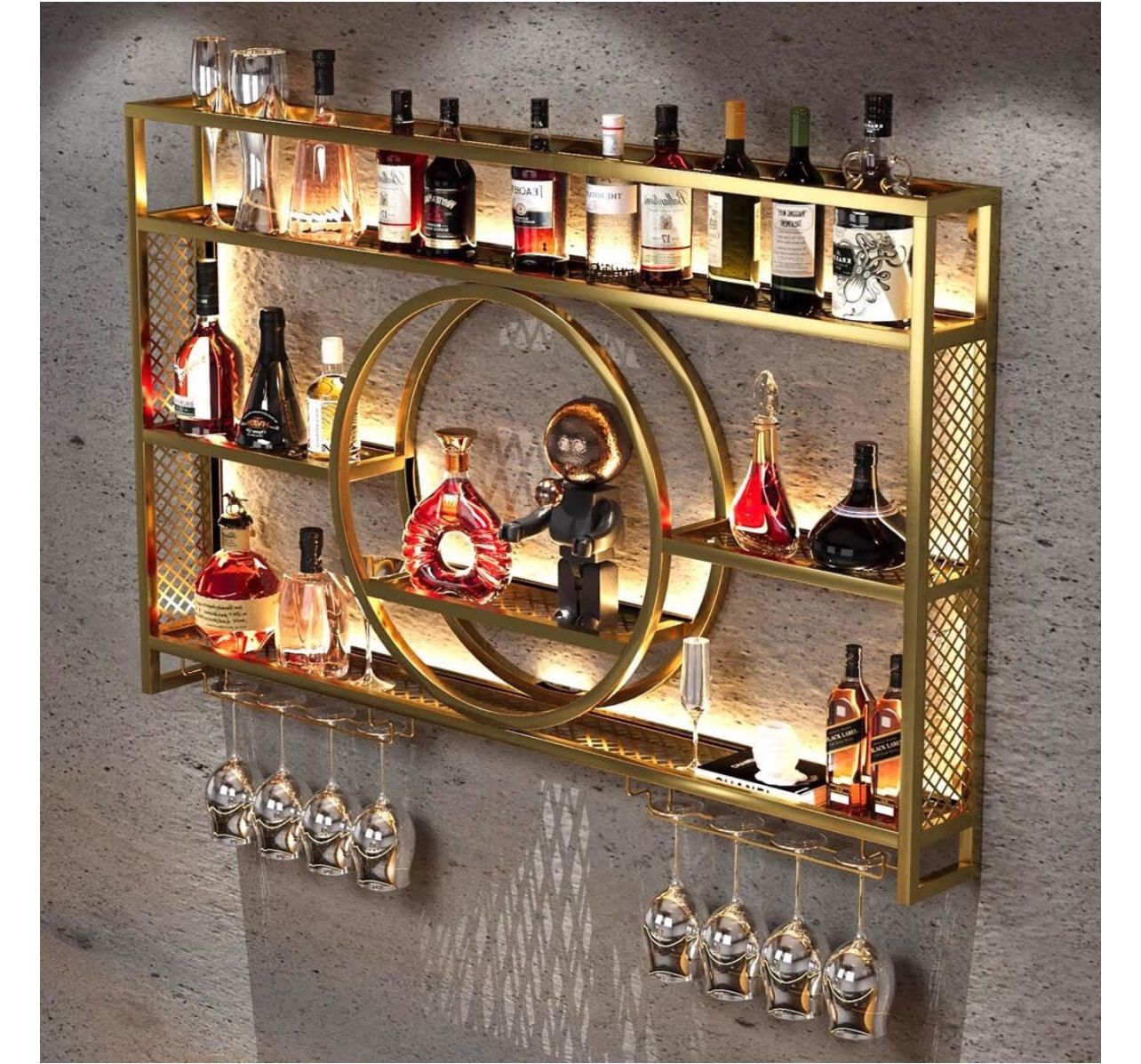 Wall Bar with LED Lighting