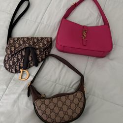 Gucci Ysl And Dior Bag 