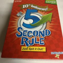 Game "5 Second Rule"