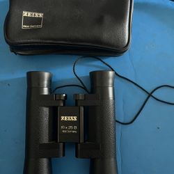 Excellent Vintage Zeiss West Germany 10x25B Compact Binoculars w/original case