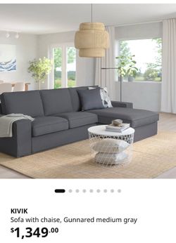 IKEA KIVIK Sofa with Chaise - Pick up at Chino, CA