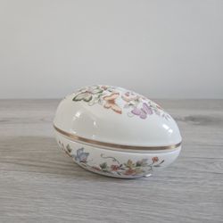 Vintage 1970's Avon Porcelain Egg Trinket Box