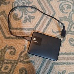 WD Easystore 1TB External USB 3.0 Portable Hard Drive - Black