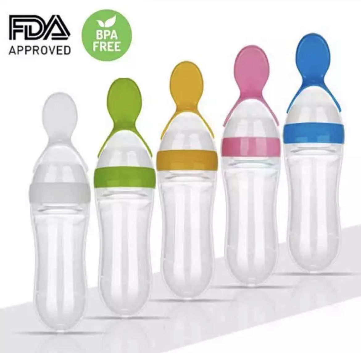  Baby Bottle With Spoon Food 