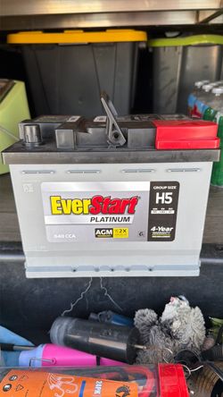 New car battery   Ever Start platinum AGM H5