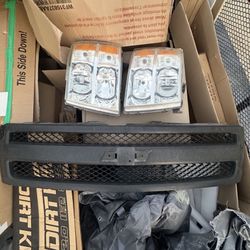 Silverado Grill And Headlights 