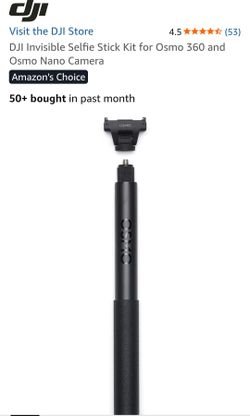 Dji invisible selfie stick,nano,360,action 3,4,5,6