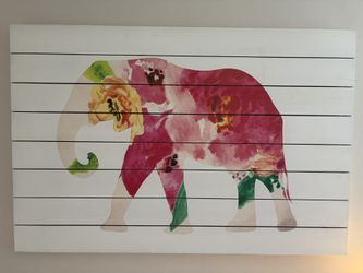 Floral Elephant Art