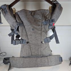 You+Me 4-in-1 Ergonomic Baby Carrier in grey mesh