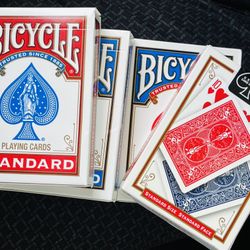 Bicycle Standard Playing Cards Set Of 4 Pack New