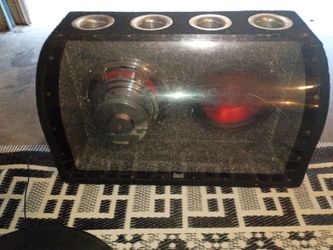 Dual 10" speakers with box