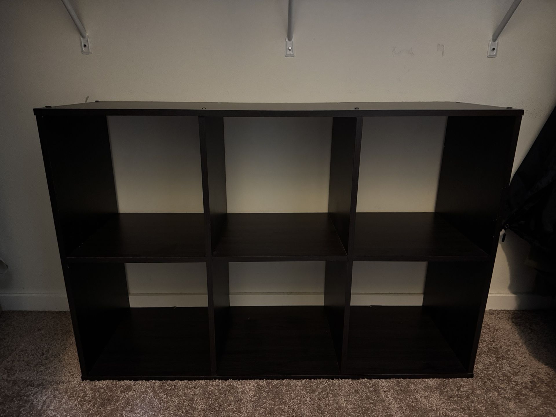 Espresso Brown Shelving Unit