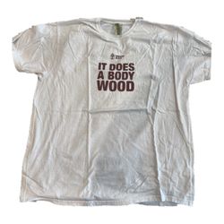 Men's Graphic T-Shirt XXL White Wood Milk 'It Does A Body Wood'