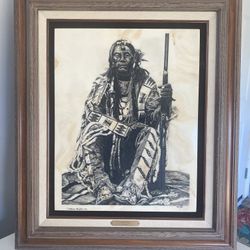 Marble Portrait Of Indian “Little Dog” 