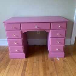Pink Vanity Desk