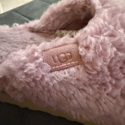 UGG Women's Fuzz Sugar Slide Slipper  Pink 