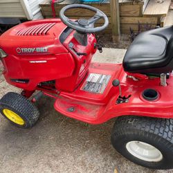 Troy bilt riding mower no deck but have all the brackets to put one there if you have one