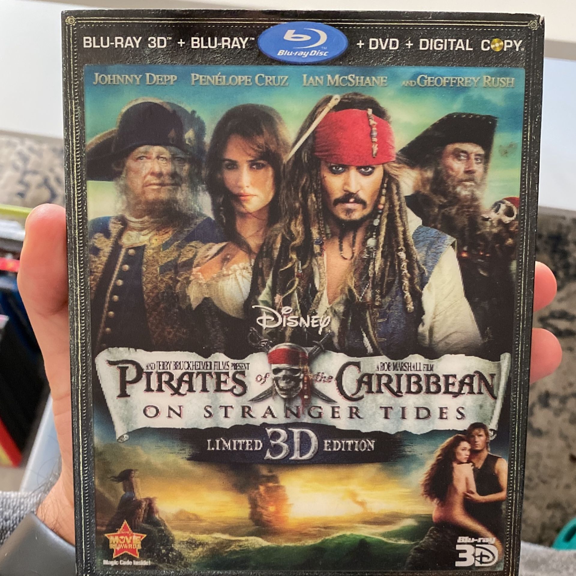 Pirates Of The Caribbean 3D Blu-ray DVD