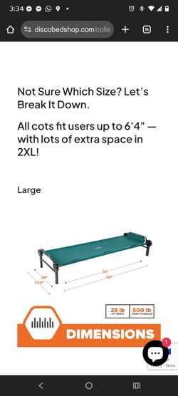 Portable Sleeping Cot