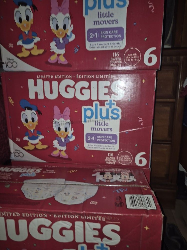 Huggies Size 6 $42 Cada 1 Caja Precio Firme