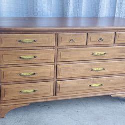 Real Wood Maple - 6 Drawer Dresser ( Dovetailed  Construction 20” D 33” H 58” W 