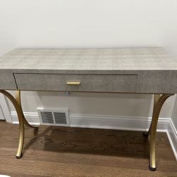 Artificial Snake Leather Modern  Entry Table/ Desk 