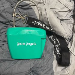 Palm Angels Green Padlock Bag