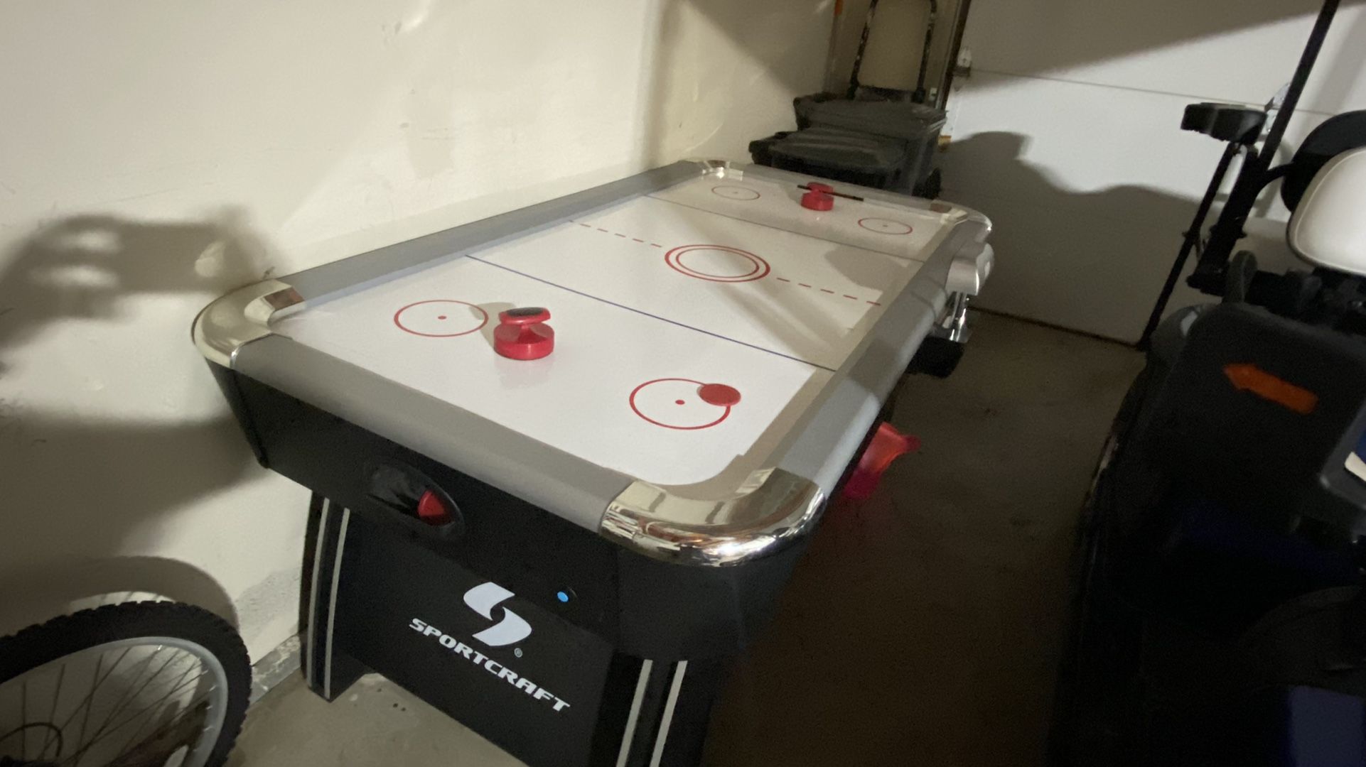 Sportcraft 72Inch Air Powered Hockey Table with PopUp Scorer, Puck