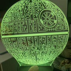 DEATH STAR EMPIRE STAR WARS 3D LED BATTERY USB NIGHT LIGHT Multicolored  Darth Vader Storm Trooper