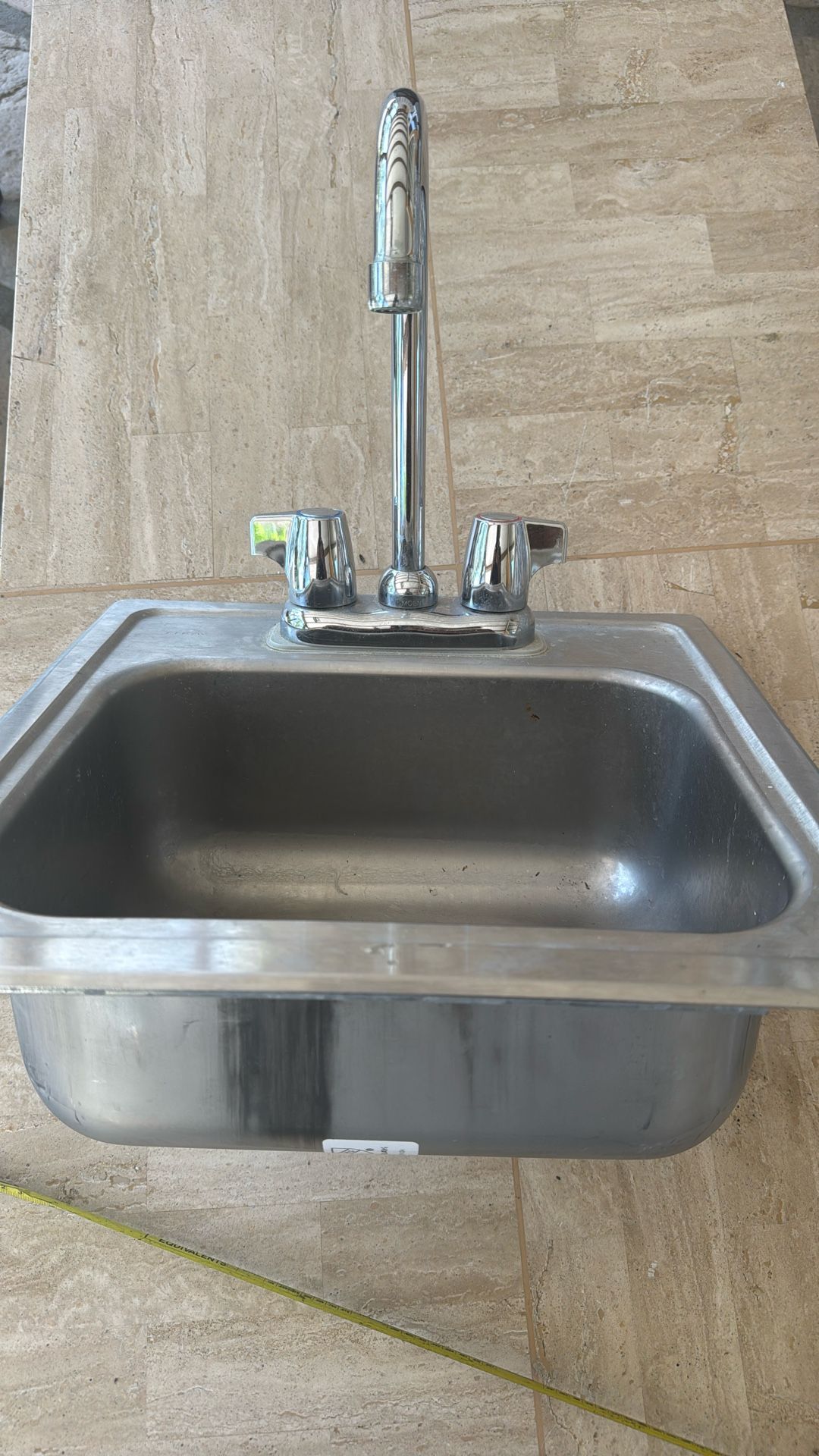 Still Sink , With water Faucets.