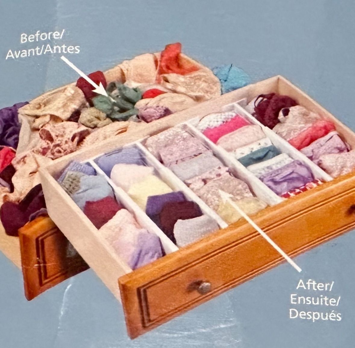 New Dream Drawers Spring Loaded Drawer Organizer Set