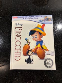 Disney Pinocchio Signature Collection Blu-ray Disc & DVD & 28pp Storybook NEW