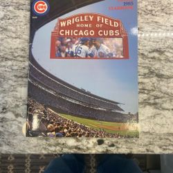 Official Chicago Cubs 1985 Yearbook With Season Schedule Booklet 