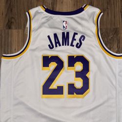 New Men’s Size Large Nike LA Lakers LeBron James Jersey 