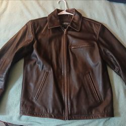 Authentic Original Cherokee mens leather jacket, size S but runs a little big