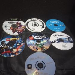 7 Game Lot (Wii, Xbox And PlayStation)